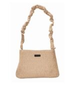PURSELLA Khakhi Luxe Textured Sling
