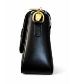 PURSELLA Black Bow Accent Shoulder Bag with Wide Strap - Image 3