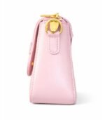PURSELLA Baby Pink Bow Accent Shoulder Bag with Wide Strap - Image 3
