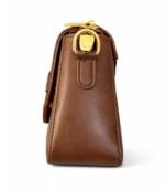 PURSELLA Brown Bow Accent Shoulder Bag with Wide Strap - Image 3